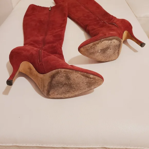 Via Spiga - Piper - Red Suede boots - Picture 2 of 12